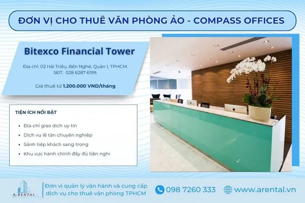 Dịch vụ cho thuê văn phòng ảo quận 1 Compass Bitexco Financial Tower.