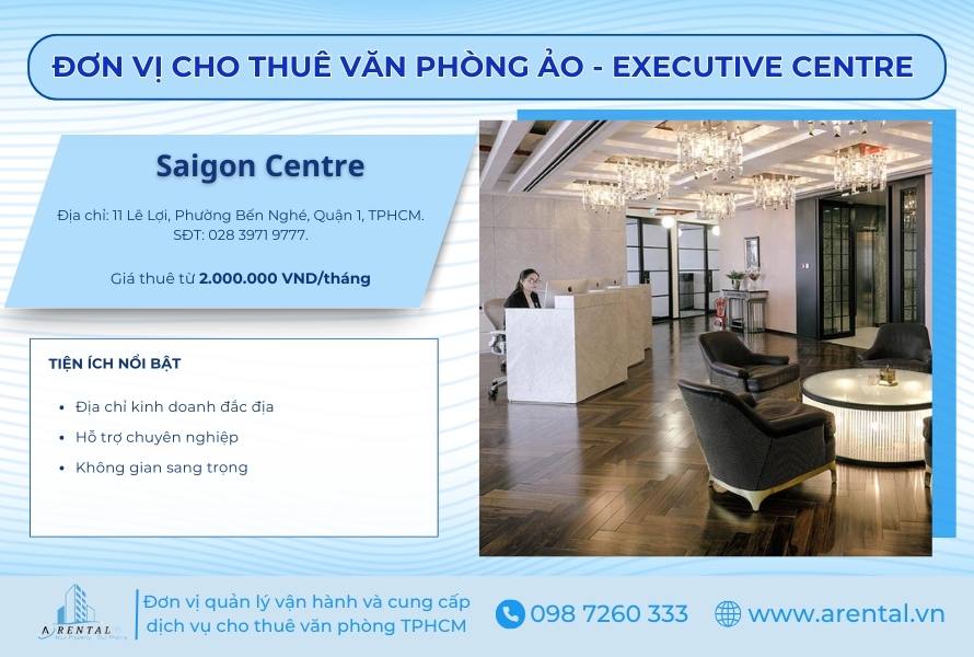Cho thuê văn phòng ảo quận 1 tại Executive Centre Lê Lợi.