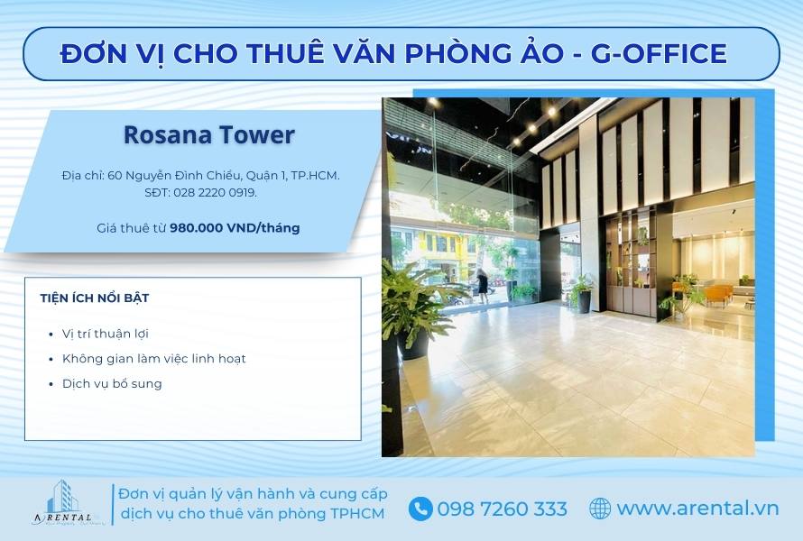 Văn phòng ảo tại G-Office Rosana Tower.