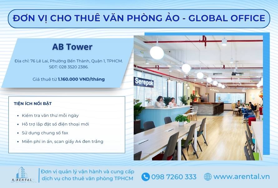 Dịch vụ cho thuê văn phòng ảo quận 1 tại Global Office.