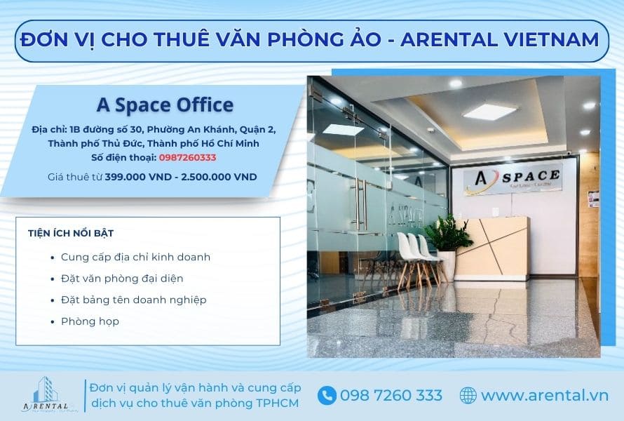 Giới thiệu đơn vị cho thê văn phòng ảo Quận 2 - Arental Vietnam.