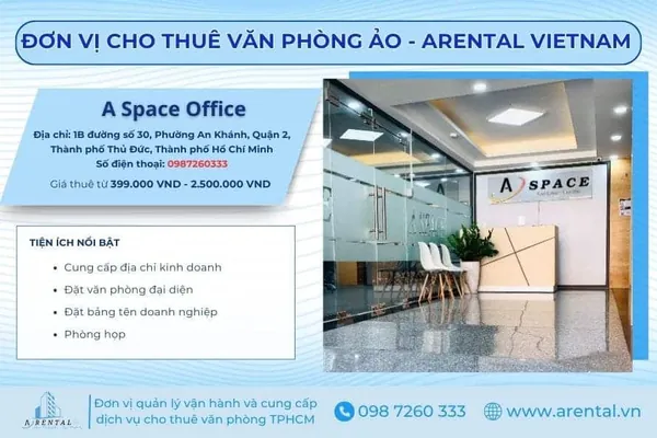 Giới thiệu đơn vị cho thê văn phòng ảo Quận 2 - Arental Vietnam.