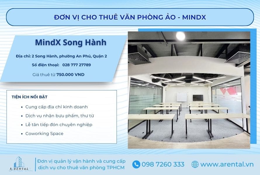 Thông tin về đơn vị cung cấp văn phòng ảo Quận 2 - MindX Song Hành.