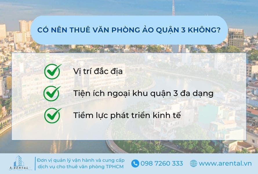 3 ưu thế của khu vực khiến nhiều doanh nghiệp quan tâm đến văn phòng ảo Quận 3.