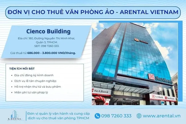 Dịch vụ văn phòng ảo Quận 3 tại Arental Vietnam.
