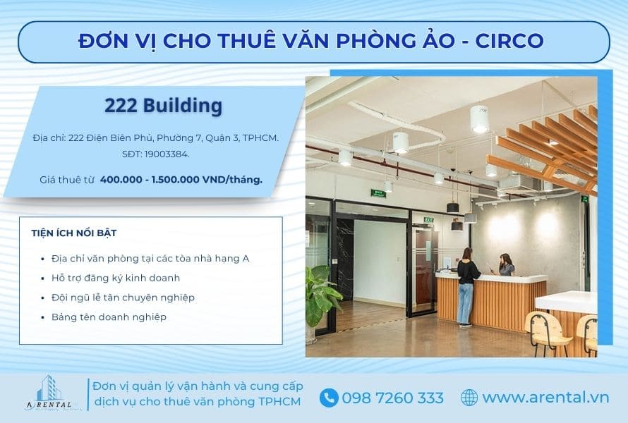 Giá thuê văn phòng ảo quận 3 giá rẻ tại cirCO chỉ từ 400.000 VND/tháng.
