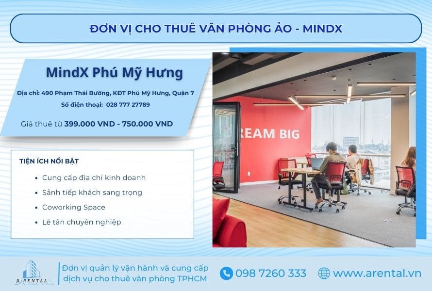 Giới thiệu dịch vụ cho thuê văn phòng ảo quận 7 MindX Phú Mỹ Hưng.