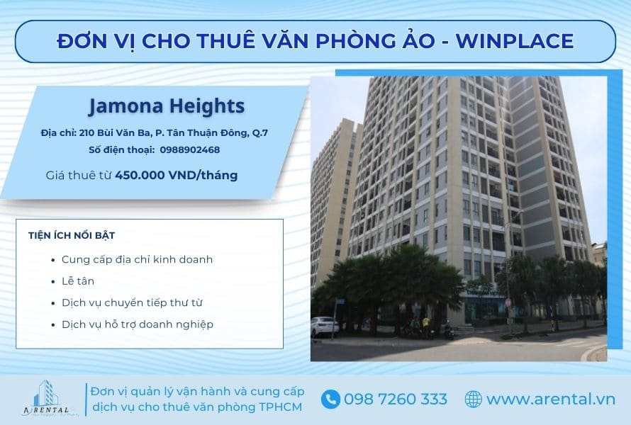 Dịch vụ cho thuê văn phòng ảo quận 7 Winplace Jamoma Heights.