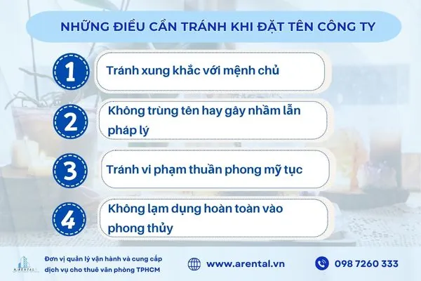 Những lỗi thường gặp khi đặt tên công ty theo phong thủy.