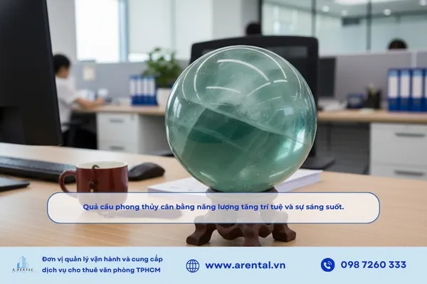 Quả cầu phong thủy cân bằng năng lượng tăng trí tuệ và sự sáng suốt.