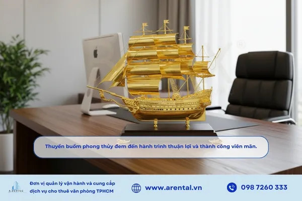 Thuyền buồm phong thủy đem đến hành trình thuận lợi và thành công viên mãn.