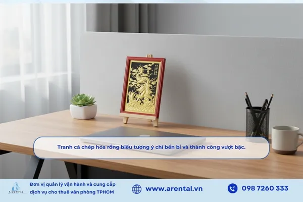 Cá chép hóa rồng biểu tượng ý chí bền bỉ và thành công vượt bậc.