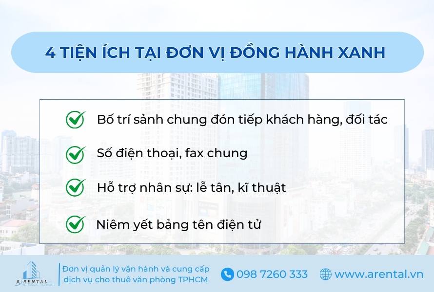 4 tiện ích nổi bật từ đơn vị Đồng Hành Xanh.
