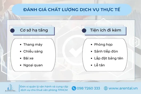 2 hạng mục cần quan tâm khi đánh giá chất lượng dịch vụ thực tế.