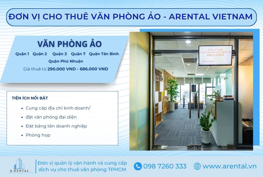 Thông tin về văn phòng ảo do Arental Vietnam cung cấp.
