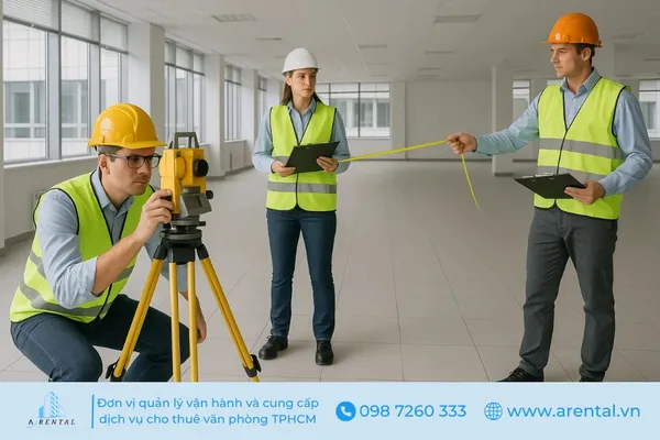 Khảo sát hiện trạng kỹ càng là bước đầu quan trọng trong quy trình fit out.