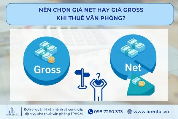 Giải đáp: Doanh nghiệp nên chọn giá Net hay giá Gross khi thuê văn phòng?