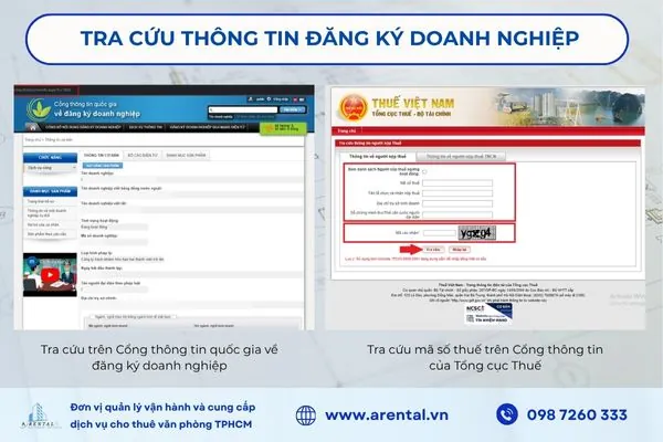 Doanh nghiệp có thể tra cứu thông tin pháp lý và tình trạng hoạt động trực tuyến qua Cổng thông tin quốc gia hoặc Tổng cục Thuế.