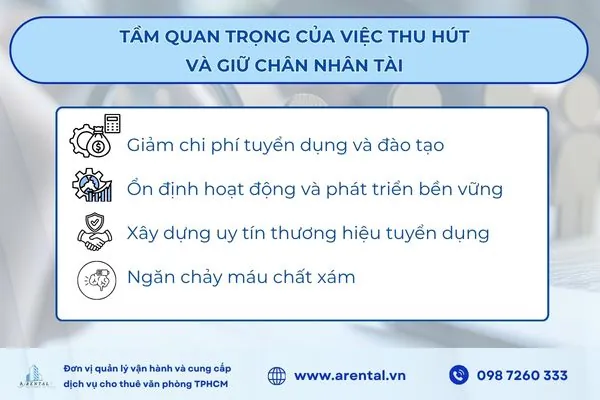 Giữ chân nhân tài giúp doanh nghiệp phát triển ổn định và bền vững.