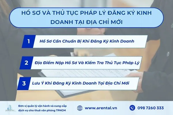 Hồ sơ và thủ tục pháp lý cần lưu ý khi đăng ký kinh doanh tại địa chỉ mới