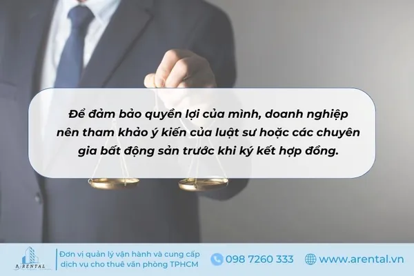 Nên tham khảo ý kiến của các luật sư để đảm bảo hợp đồng thuê văn phòng ảo đạt chuẩn và đảm bảo quyền lợi cho bạn.