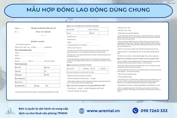 Mẫu hợp đồng lao động dùng chung.