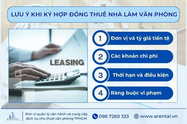 4 điều cần lưu ý khi thực hiện ký kết hợp đồng thuê nhà làm văn phòng.