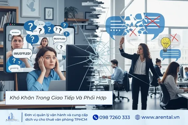 Thách thức khi triển khai hybrid là khó khăn trong giao tiếp và phối hợp.