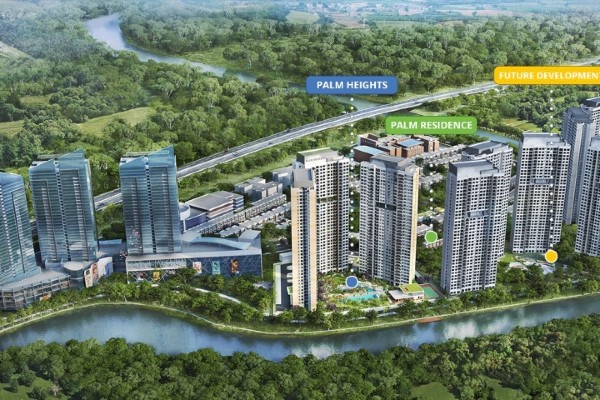 Dự án Palm City nằm ở điểm đầu của khu vực khu dân cư Nam Rạch Chiếc.