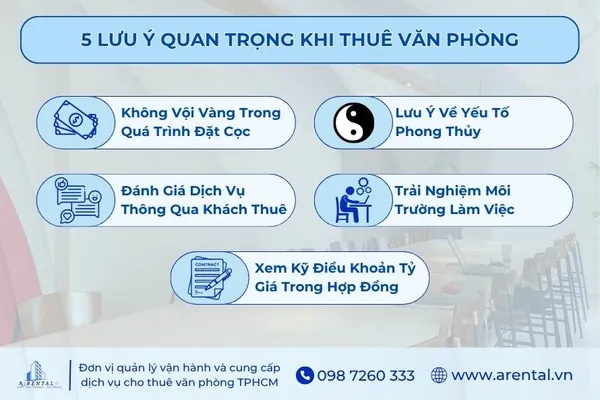 Lưu ý quan trọng khi thuê văn phòng để tránh sai lầm.