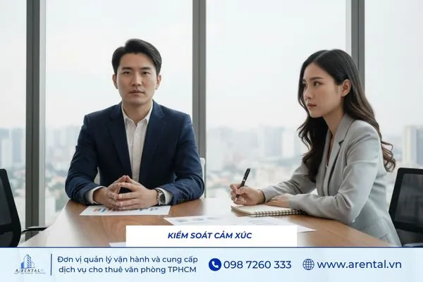 Kiểm soát cảm xúc để giữ bình tĩnh và xử lý tình huống hiệu quả khi đàm phán.