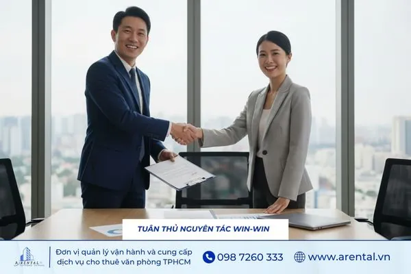 Tuân thủ nguyên tắc win-win để cân bằng lợi ích đôi bên khi đàm phán.