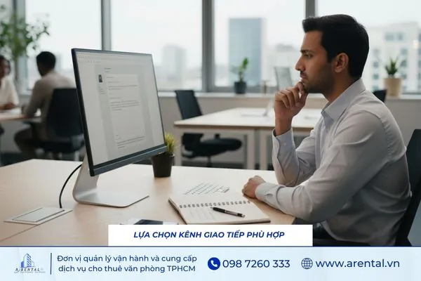 Lựa chọn kênh giao tiếp phù hợp để hạn chế hiểu lầm trong công việc