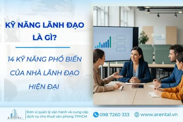 Minh họa cho khái niệm kỹ năng lãnh đạo của nhân viên văn phòng