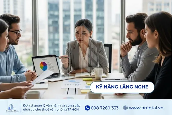 Kỹ năng lắng nghe thể hiện rõ trong khái niệm kỹ năng mềm.