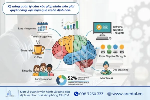 Quản lý cảm xúc là kỹ năng mềm trong công việc giúp cân bằng hành vi.
