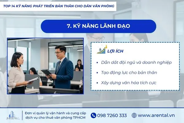 Nhân viên trau dồi kỹ năng lãnh đạo để hoàn thiện năng lực phát triển bản thân và truyền cảm hứng cho đồng nghiệp