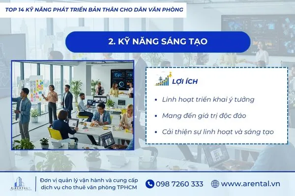Khuyến khích nhân viên phát huy sáng tạo để nâng cao hiệu quả công việc và bản thân.