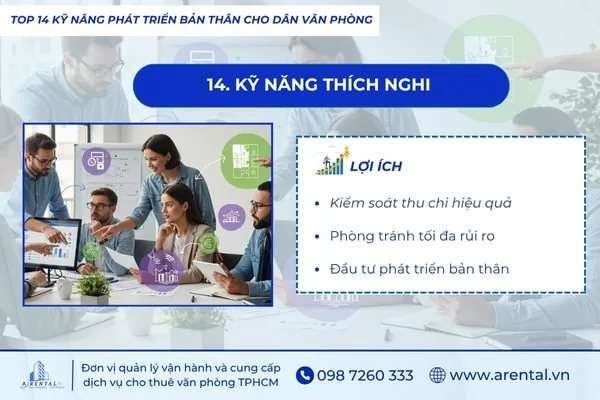 Nhân viên rèn luyện kỹ năng phát triển bản thân thông qua khả năng thích nghi trong môi trường làm việc biến động.