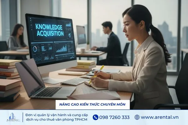 Việc nâng cao kiến thức chuyên môn để xử lý vấn đề và thuyết phục hiệu quả.