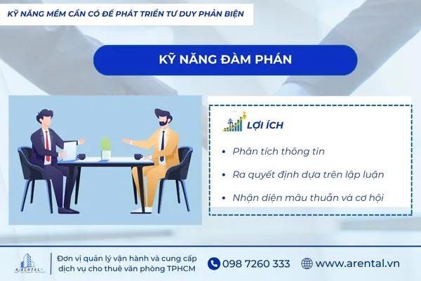 Rèn kỹ năng đàm phán để nâng cao critical thinking và ra quyết định logic trong công việc