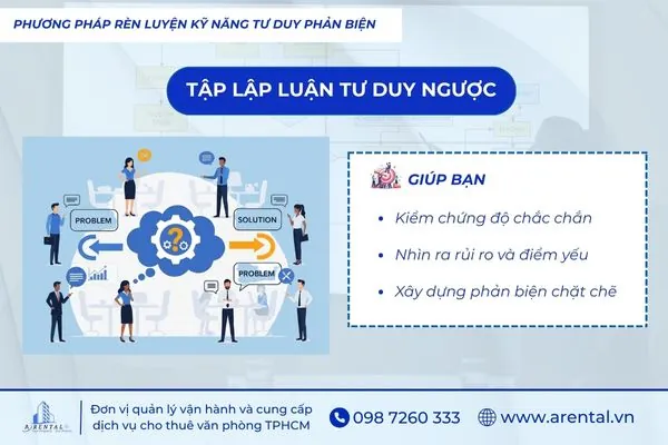 Tập lập luận tư duy ngược: Cách rèn luyện tư duy phản biện hiệu quả