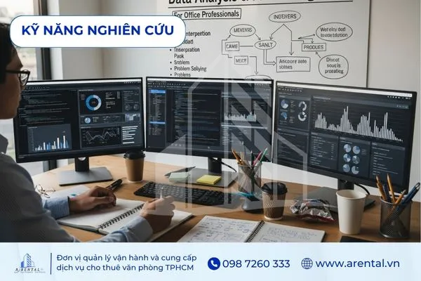 Kỹ năng nghiên cứu thông tin và dữ liệu trong công việc để lập kế hoạch chiến lược.