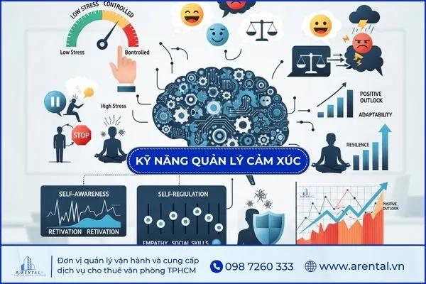 Kỹ năng quản lý cảm xúc hỗ trợ cân bằng tinh thần trong suốt quá trình làm việc của nhân viên văn phòng.
