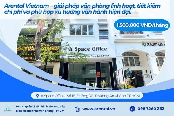 Arental Vietnam – giải pháp văn phòng linh hoạt, tiết kiệm chi phí và phù hợp xu hướng vận hành hiện đại.