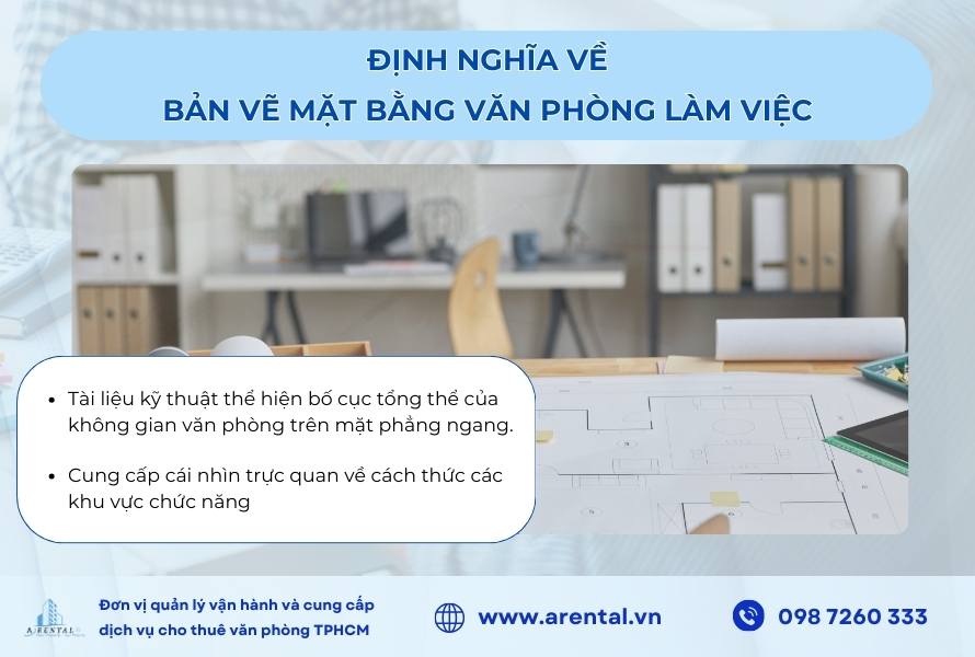 Định nghĩa về mặt bằng văn phòng làm việc là gì.