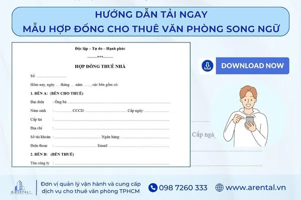 Dễ dàng tải mẫu hợp đồng cho thuê văn phòng làm việc.