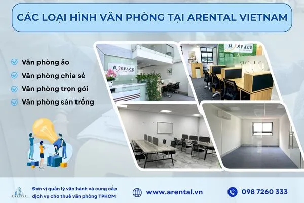 Đơn vị cung cấp đa dạng giải pháp văn phòng cho thuê, Arental Vietnam.