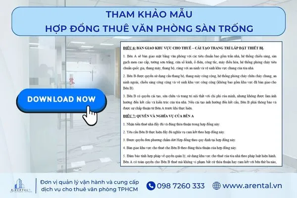 Tải mẫu hợp đồng thuê văn phòng làm việc.