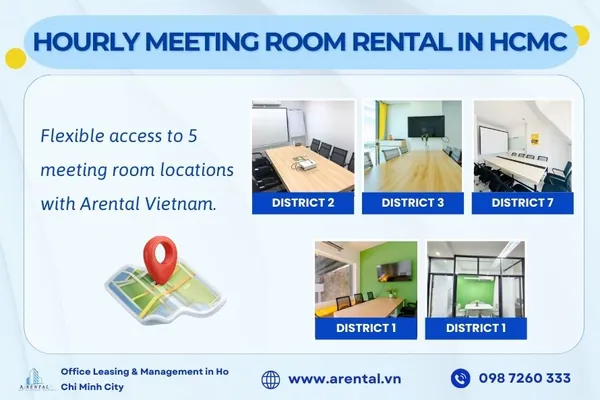 Professional meeting room rental service by Arental Vietnam in Ho Chi Minh City.